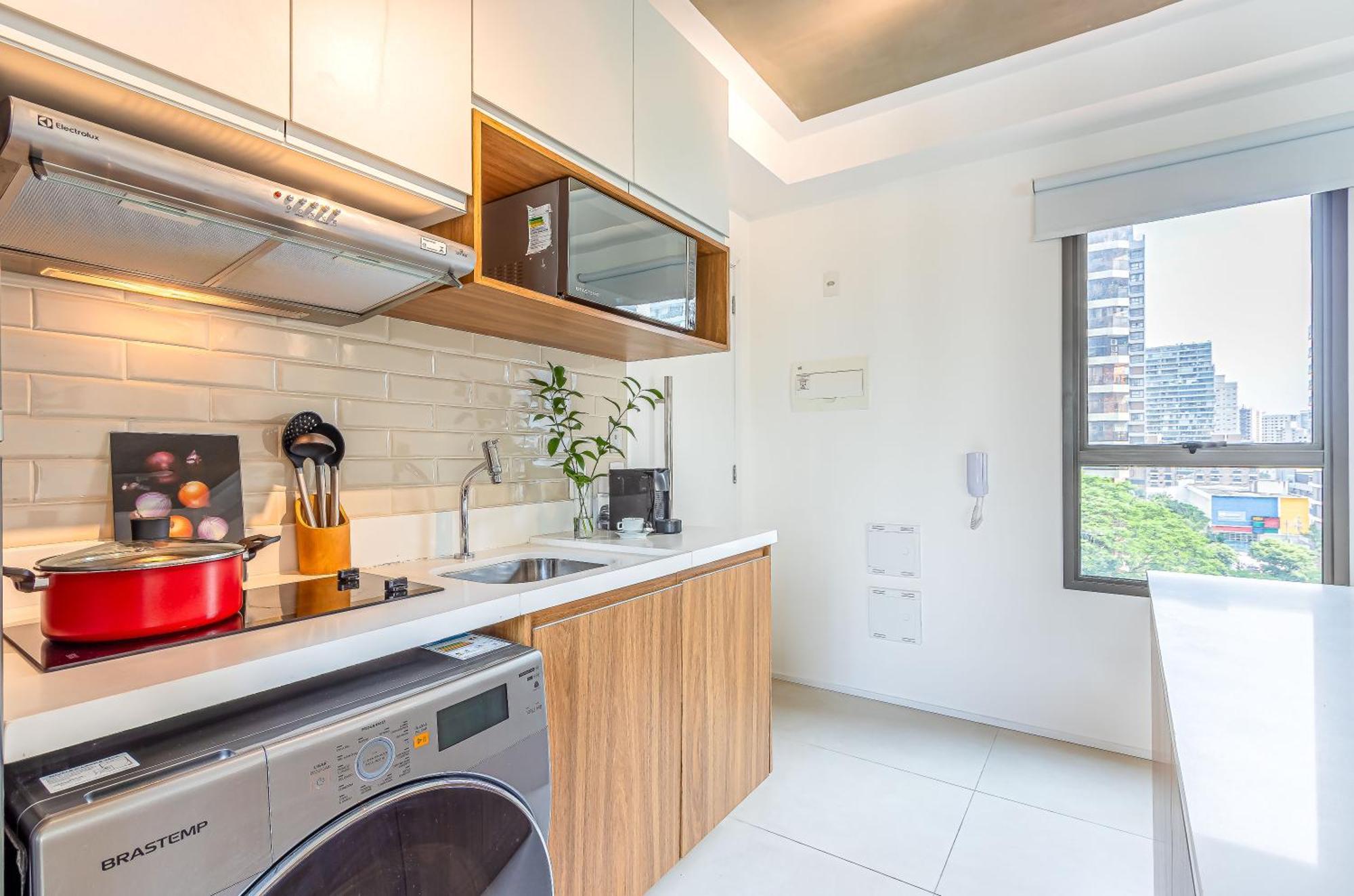 Predio Residencial Moderno Proximo Ao Parque Do Ibirapuera - Next Vila Nova ساو باولو الغرفة الصورة