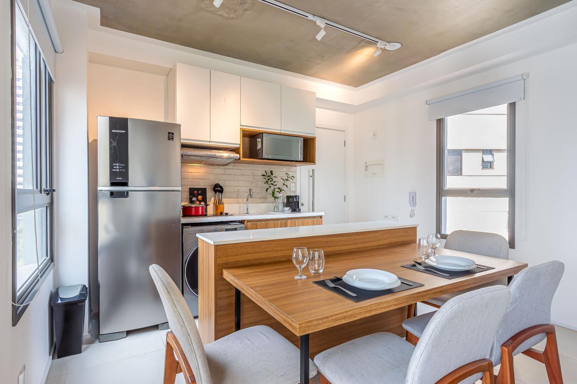 Predio Residencial Moderno Proximo Ao Parque Do Ibirapuera - Next Vila Nova ساو باولو الغرفة الصورة